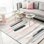 Модный скандинавский стиль порошок серый абстрактный акварельный геометрический ковер для спальни гостиной