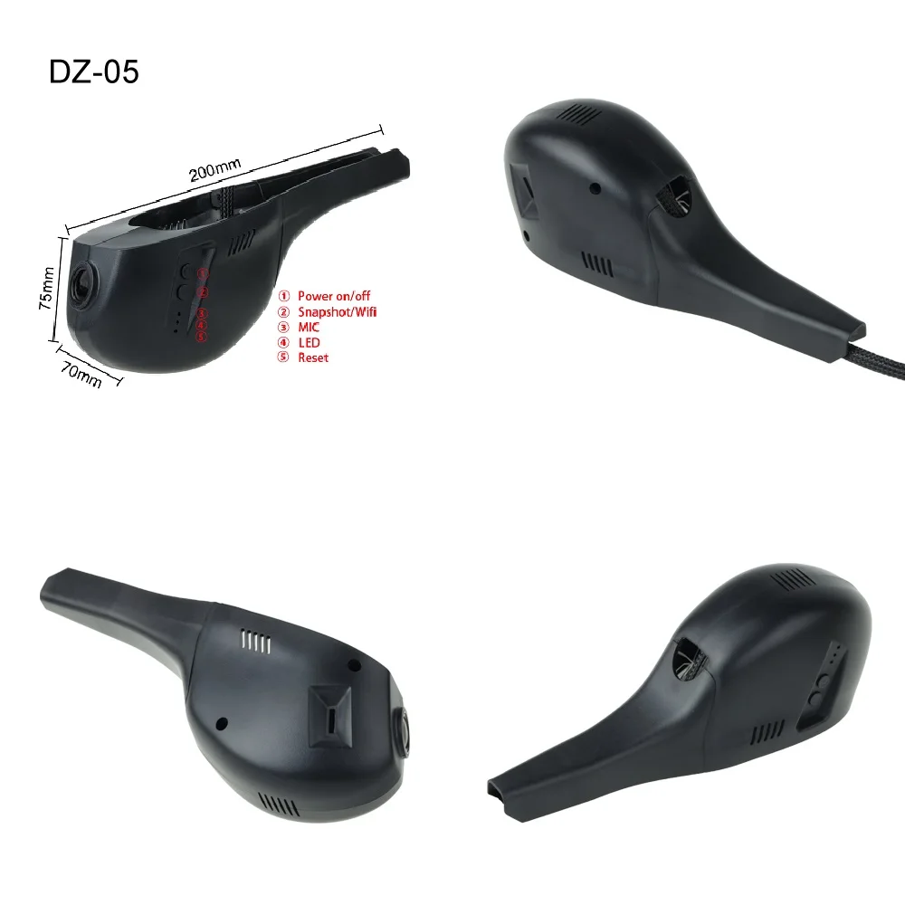SINOSMART Novatek 96658 автомобильный Wifi DVR для Volkswagen Polo Passat Touran Tiguan Bora Magotan Golf и т. Д. Управление приложением SONY IMX323