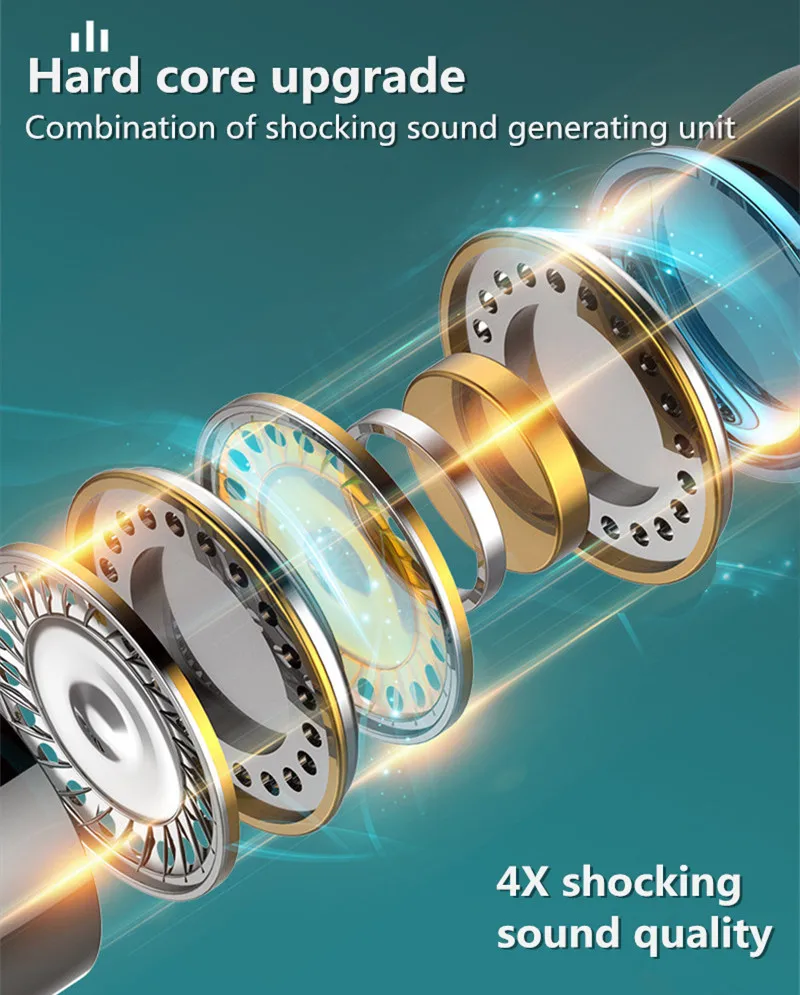 Универсальный мобильный телефон гарнитура In ear линия управления сабвуфер с