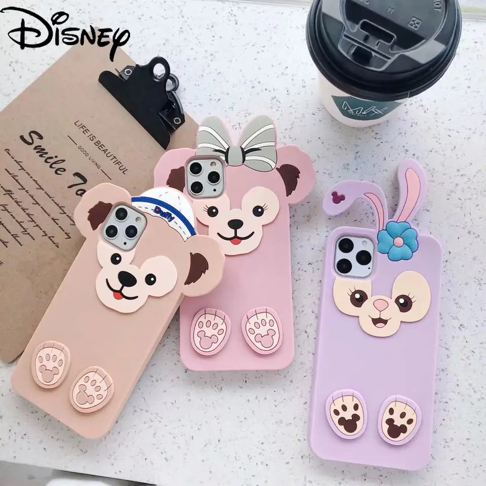 

Disney Cartoon Phone Case for iPhone6S/7/8P/X/XR/XS/XSMAX/11/12Pro/12mini/11promax/se Cute Duffy Bear Shirley Rose Phone Cover