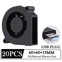 20pcs gdstime 60x15mm 6cm 6015 60mm 5v usb computer dc cooling blower fan cooler