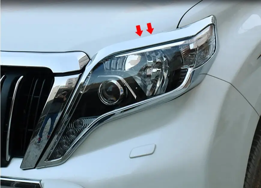 ABS хромированный автомобильный передний налобный фонарь + задний Накладка для 10 17