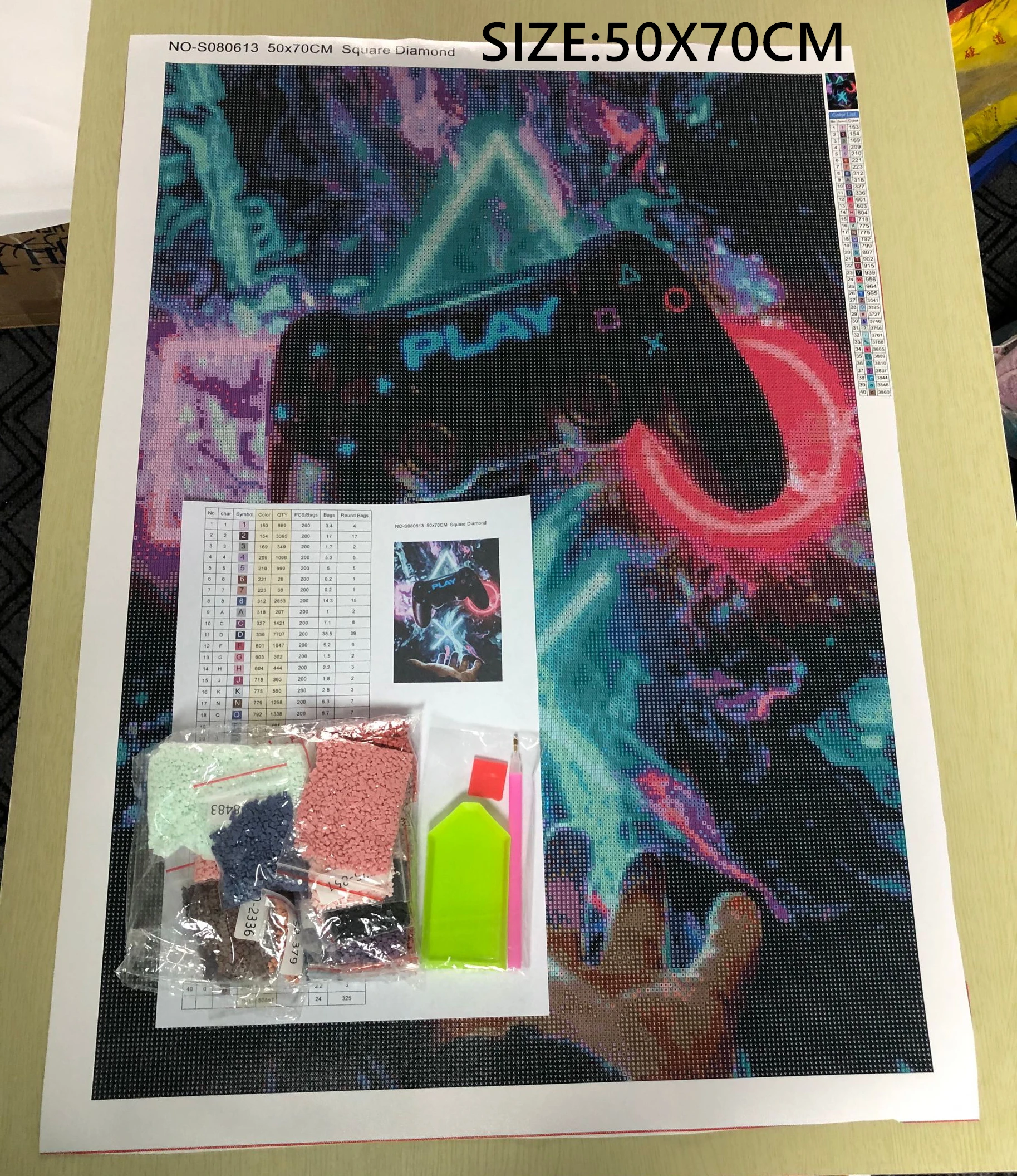 Набор для алмазной живописи сделай сам игровая консоль с цветной вышивкой 5D