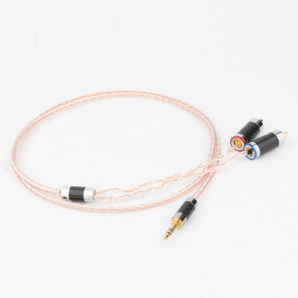 

HIFI OCC 3.5mm to 2 RCA Audio AUX cable 3.5MM male to 2 Rca Male Stereo Cable for MP3 DVD Amplifier