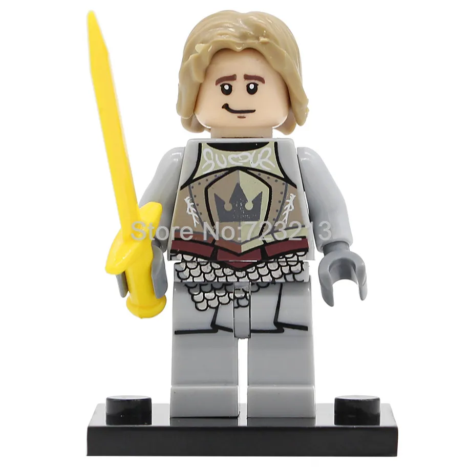 Одиночная Игра престолов фигурка Khai Drago Daenerys лорд Варис Эддард Старк белый Уокер Jaime строительный блок модель игрушки - Цвет: Jaime Lannister