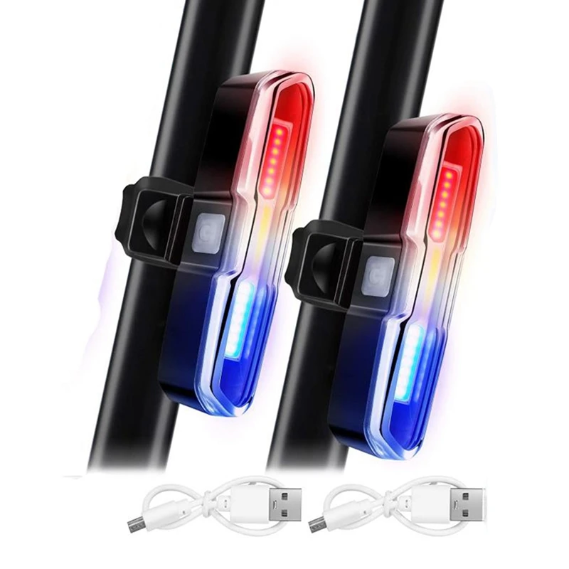 

Велосипед хвост светильник, яркий велосипедный задний светильник USB Перезаряжаемые светодиодный велосипед светильник Водонепроницаемый 5 ...