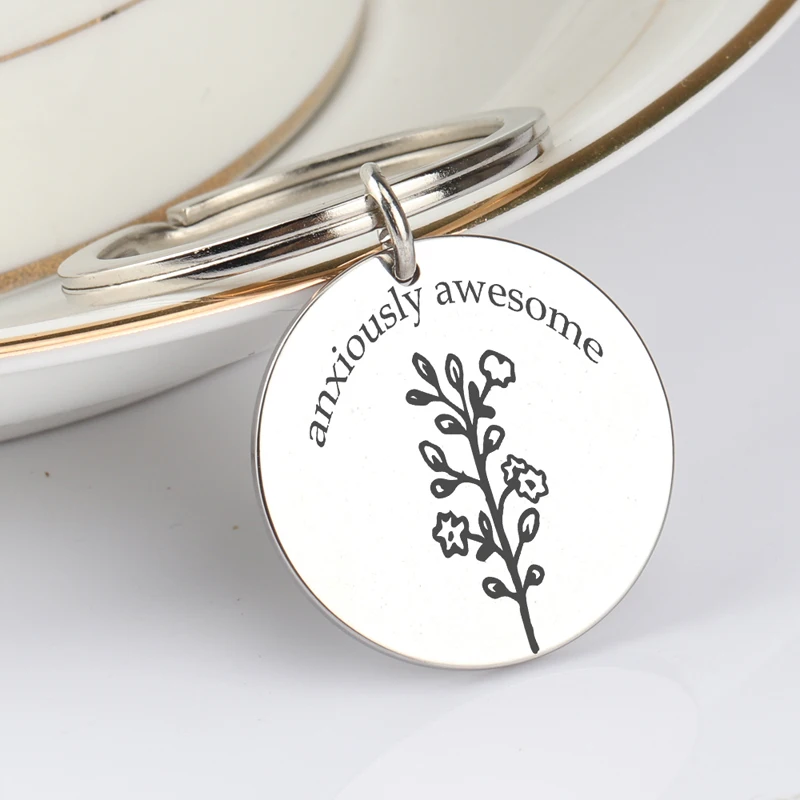 Брелок ветвь с надписью Stick Figure Tree потрясающие аксессуары ручной печатью подарок