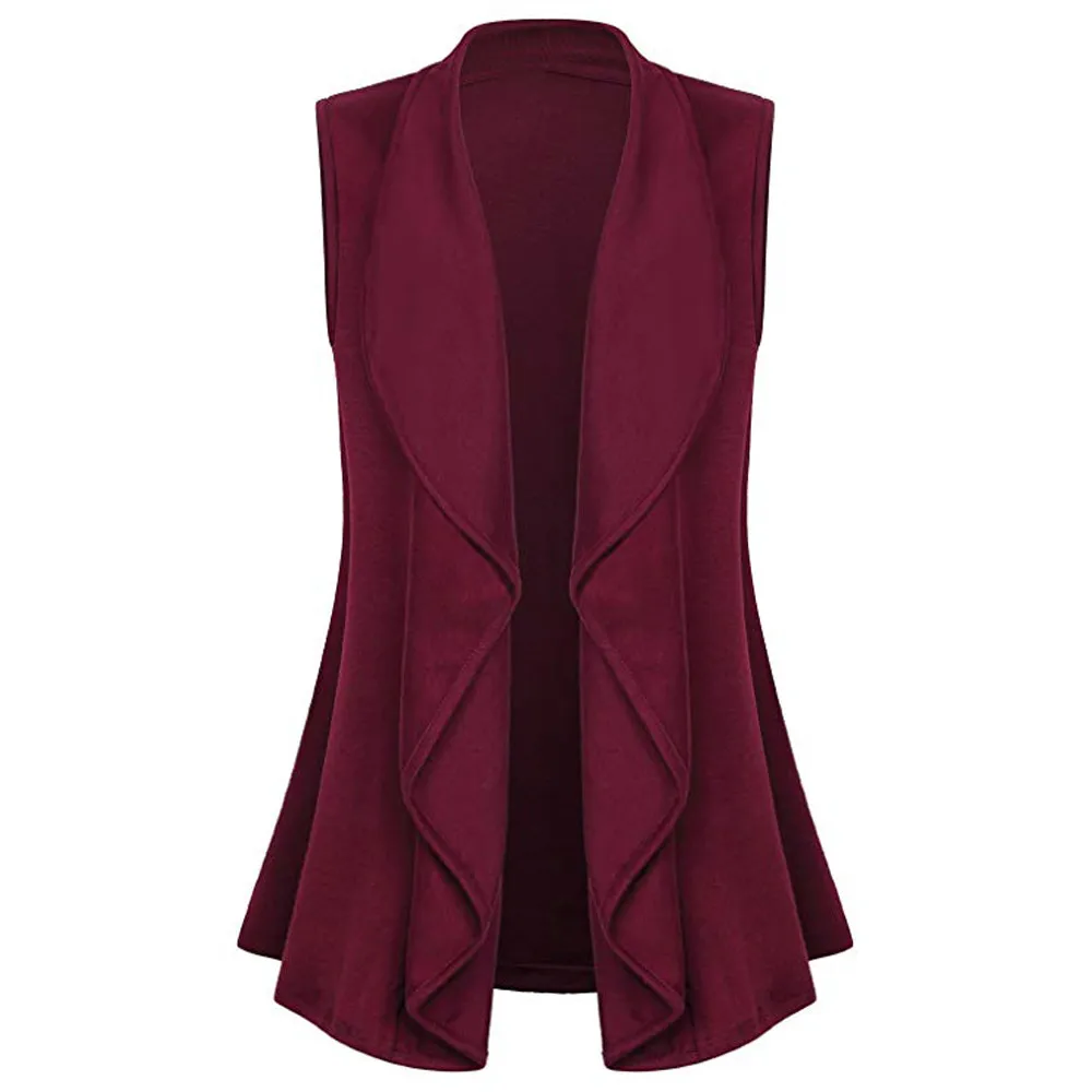 2019 осенне зимнее женское пальто повседневная Асимметричная майка с окаймлением