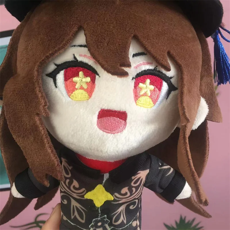 Genshin-figura de peluche de impacto Hu Tao, mu&ntilde;eco de peluche fantasma, almohada suave, colgante de Cosplay, regalo para ni&ntilde;os, colecci&oacute;n de Fans-5