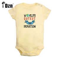 funny baby summer bodysuit worlds cutest tax deduction printed clothing cute baby boys rompers baby girl short sleeves jumpsuit