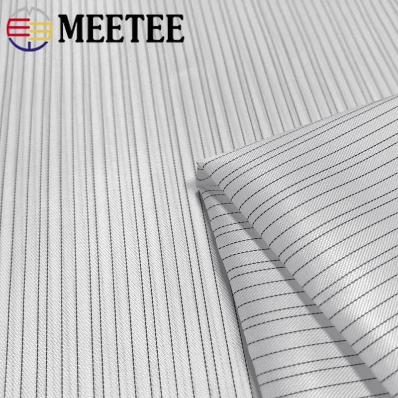 Meeetee 200/400x150см полиэстер тафта полосатая ткань для подкладки багажа декоративная