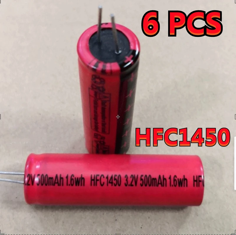 6 шт. Оригинальный Новый HFC1450 высокоскоростной перезаряжаемый 3 2 В 14500 Втч