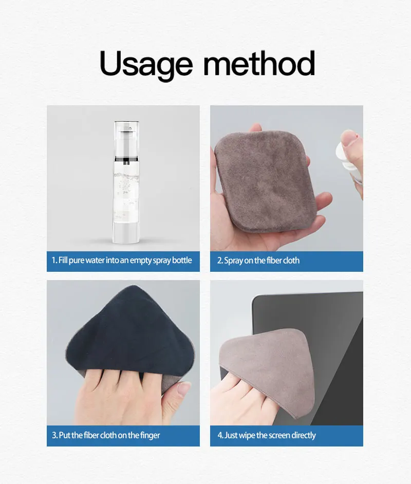 

Computer Cleaners dishcloth Suitable for mobile phone and laptop screen cleaning Fiber wipes to wipe the screen cleaning kit