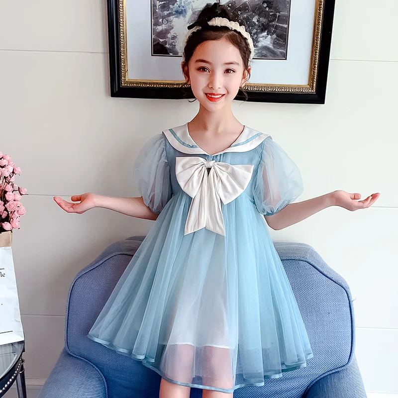 

Summer Fashion Lace Children's Clothing Princess Children's Clothing Girls Casual Dress Bowknot With Casual Dress Girls Dresses