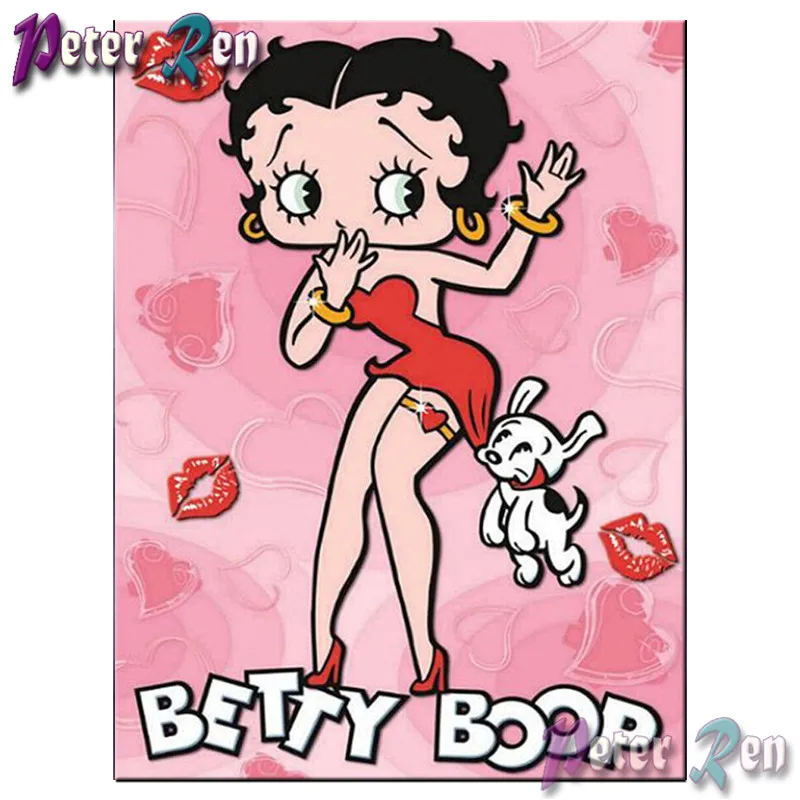 

Diamond Painting Cross Stitch DIY full Square\Round Embroidery Rhinestone Cartoon Betty doll picture Girl room decoration gift