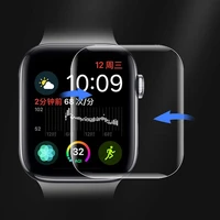 9d full curved soft tempered glass for apple watch 38 40 42 44 mm screen protector iwatch band strap 5 protective glass film