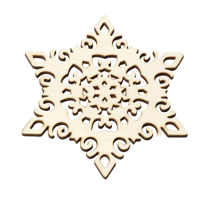 Диверсификации тепловой изоляционный коврик деревянный резной Снежинка