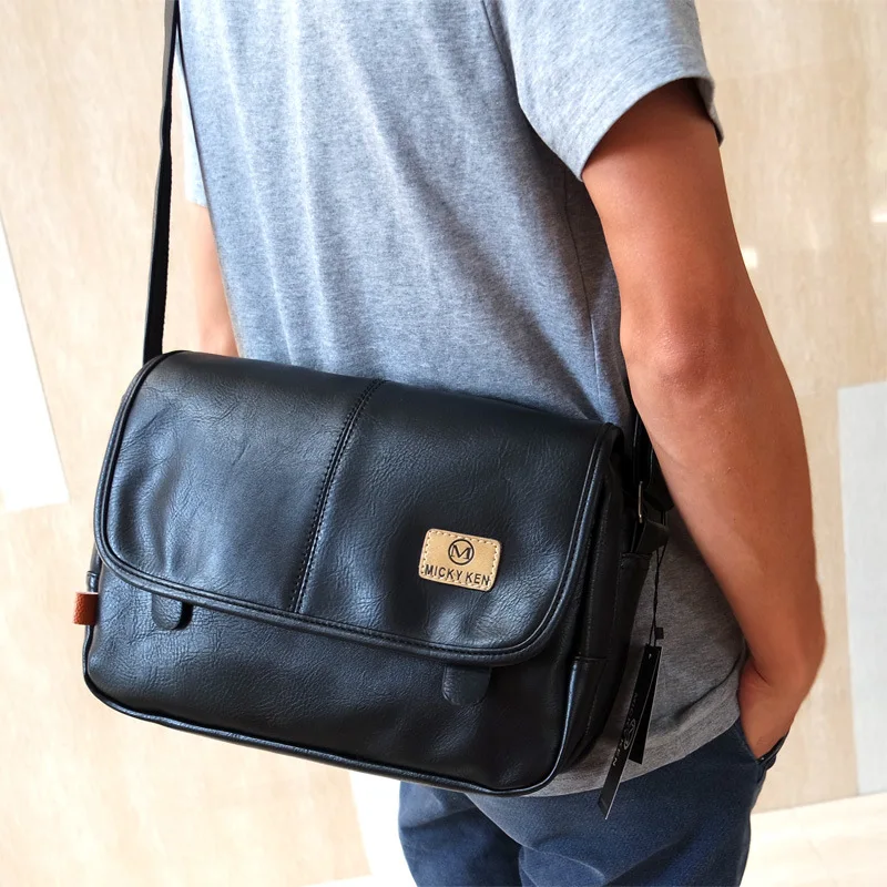 

MICKY KEN Solid Men's Shoulder Bags Business Crossbody Messenger Bag for Men Fashion Designer Man Waterproof Sling Zipper Bags