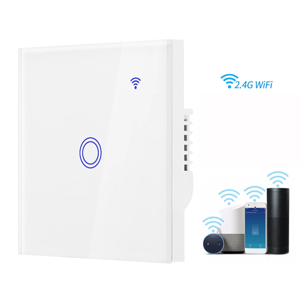 WI FI 2 4G Сетевая связь Smart Переключатель 1/2/3 Поддержка третьей вечерние голос