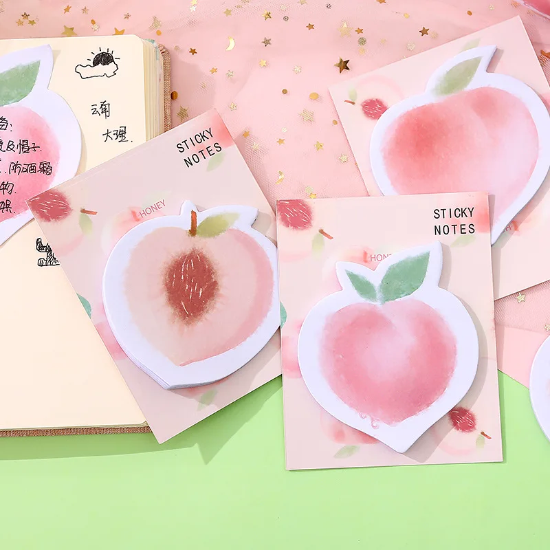 Милая самоклеящаяся канцелярская этикетка Kawaii Peach N Times блокнот для записей