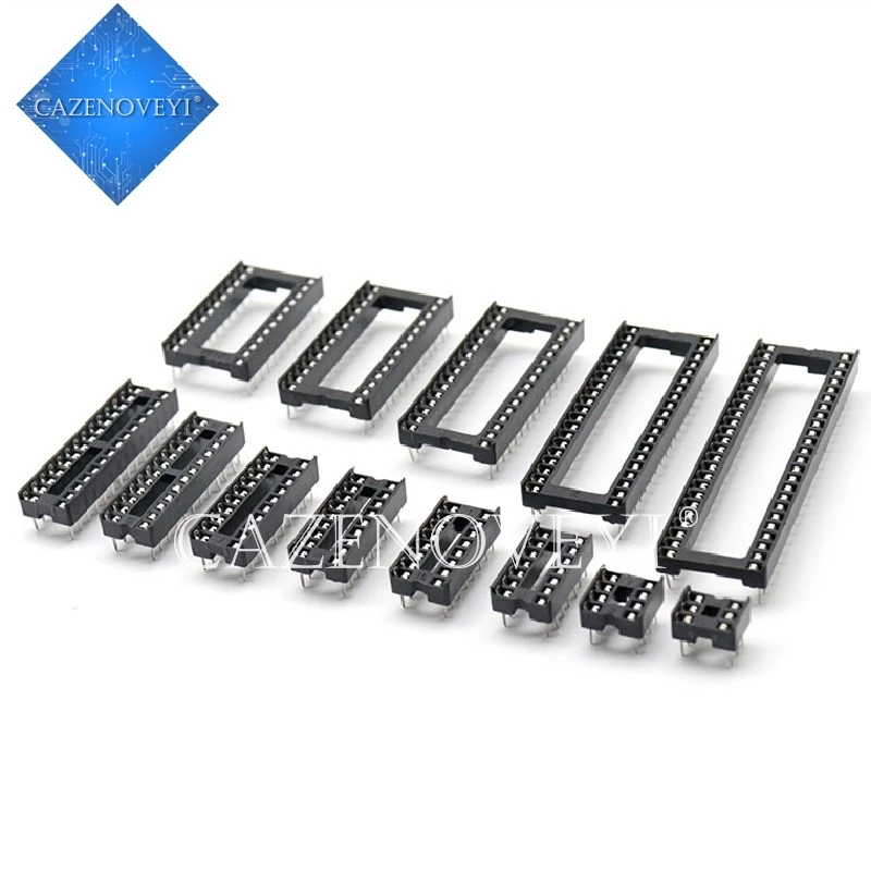 10 шт., розетки DIP6, DIP8, DIP14, DIP16, DIP18, DIP20, DIP28, DIP32, DIP40, контактный разъем, DIP-разъем, 6, 8, 14, 16, 18, 20, 24, 28, 32, 40-контактный