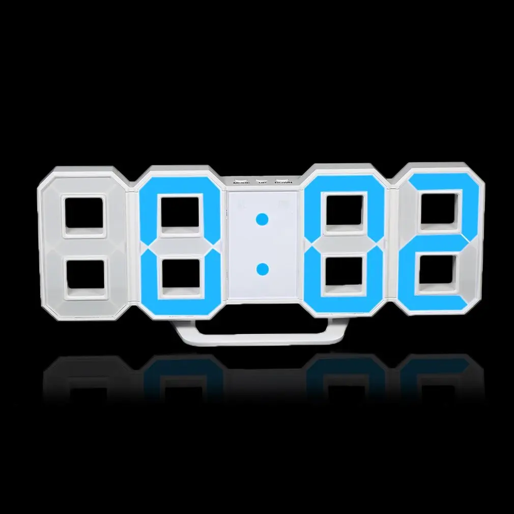 Современный дизайн большой размер цифровой светодиодный настенные часы