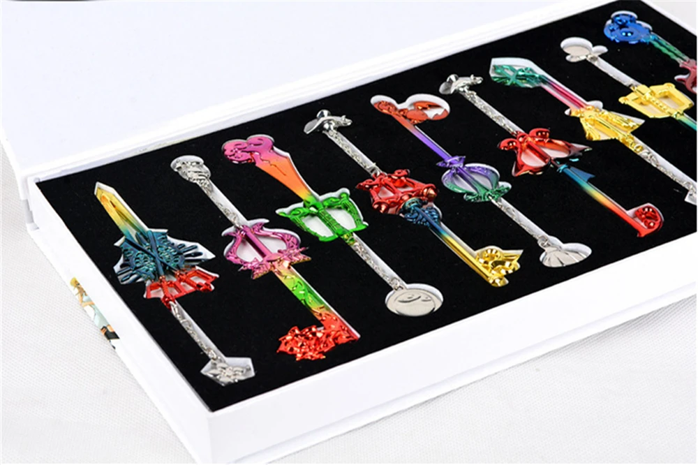 Новый аниме игровой набор Kingdom Hearts sora riku kairi key структурный валик аксессуары