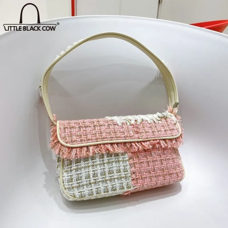 

Осенне-зимние новые Сращенные сумки с кисточками на плечо с клапаном женские шикарные элегантные вечерние разноцветные женские сумки