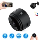 Мини-камера видеонаблюдения HD, беспроводная микро-камера, 1080P, с датчиком движения, с Wi-Fi, для Android IOS