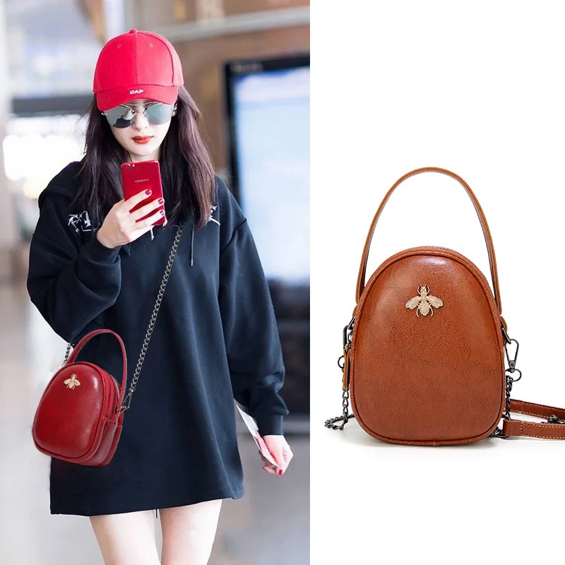 Женская сумка в Корейском стиле летняя новая стильная натуральная кожа пчелы