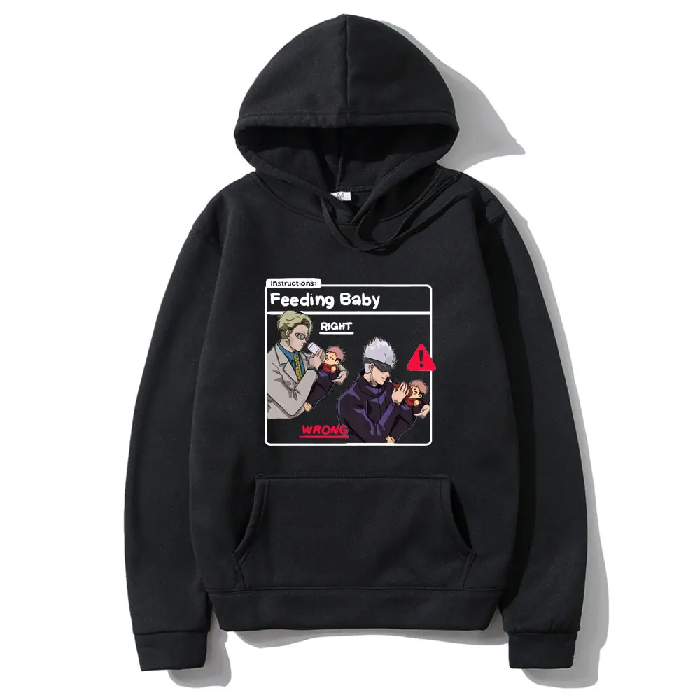 

Japan Super Fire Anime Jujutsu Kaisen Hoodie Funny Itadori Yuji and Gojo Satoru and Nanami Kento Hoodies Men Women Sweatshirt