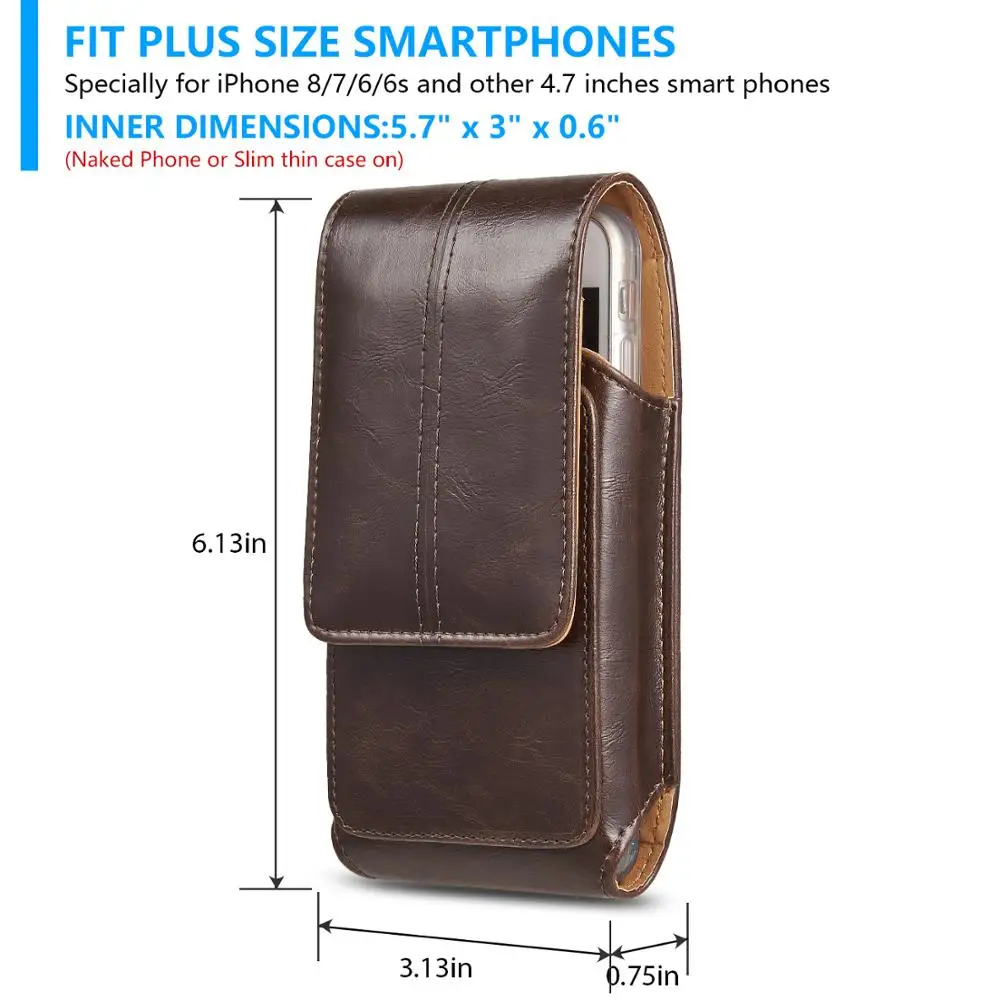 Универсальный чехол для телефона из искусственной кожи 5 дюйма уличная сумка в