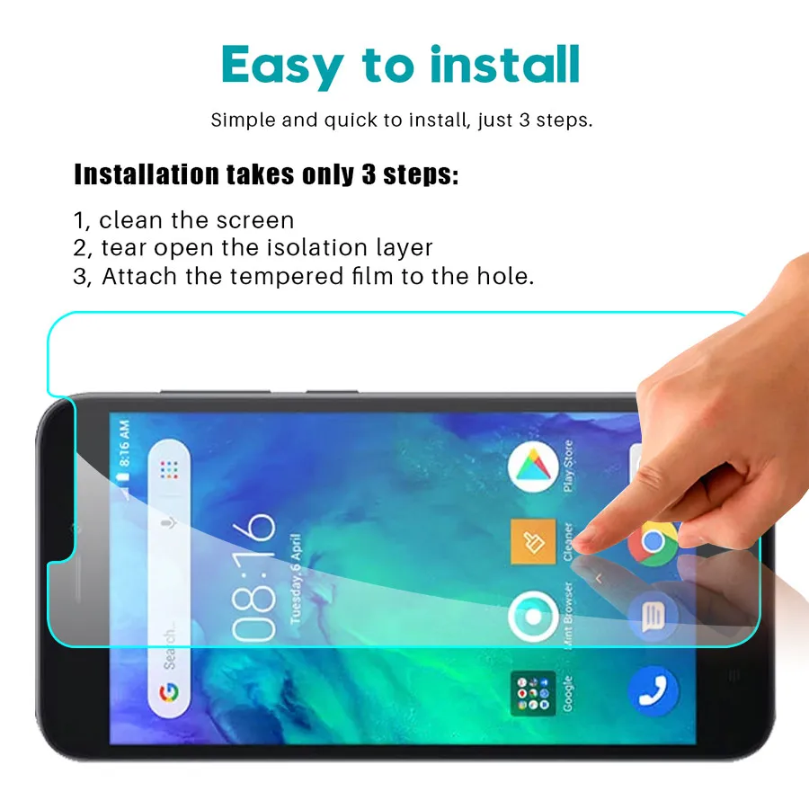 Защитная пленка для смартфона стекло технология 2.5D Xiaomi Redmi Go 1 Plus|Защитные стёкла