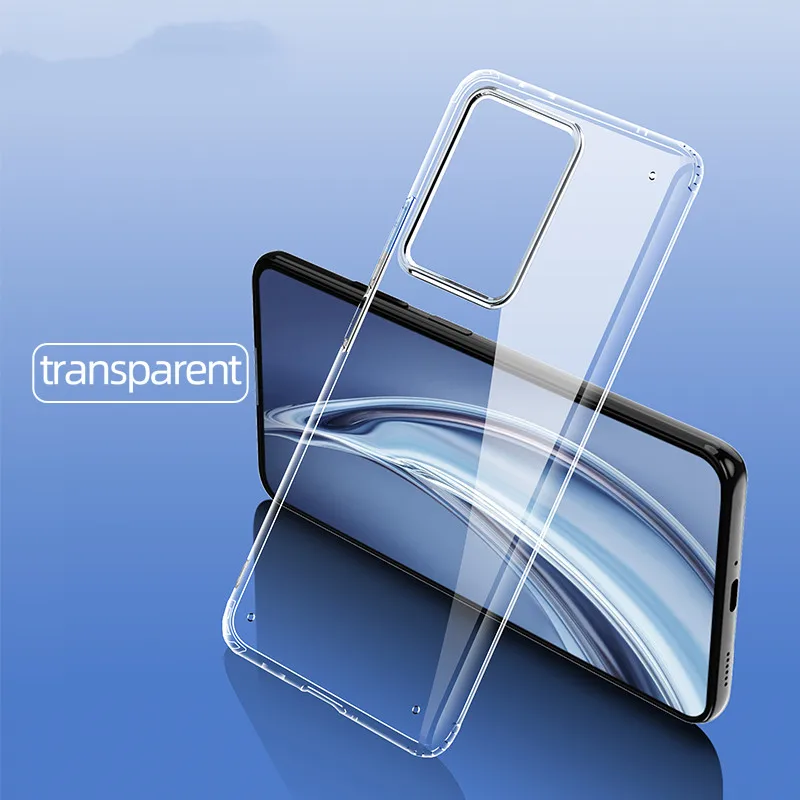 

High Transparency Clear Case for Xiaomi Mi 11T Pro Airbag Shockproof Cover Soft Edge Hard Plastic Transparent Case