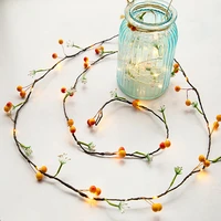 flower led string lights battery operated string lamp for room garden decoration christmas day wedding lamp party lights