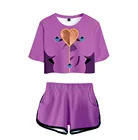 Костюм спортивный женский летний из двух предметов, топ + шорты