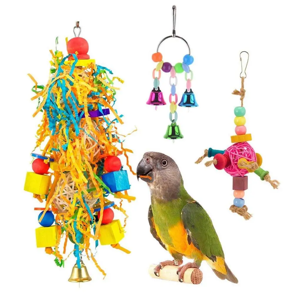 3 шт попугай игрушки птица комбинация взрывчатых веществ жевательная