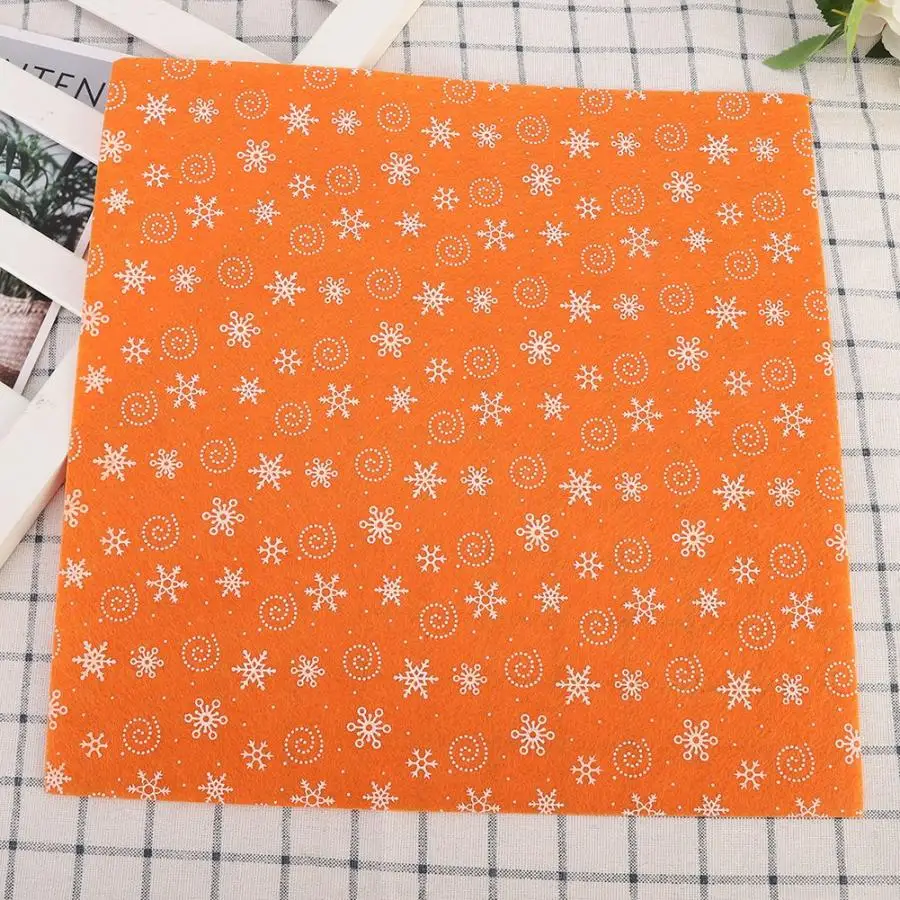 10 шт. рисунок снега ручной работы Нетканая Ткань Ремесло квадратный лист DIY