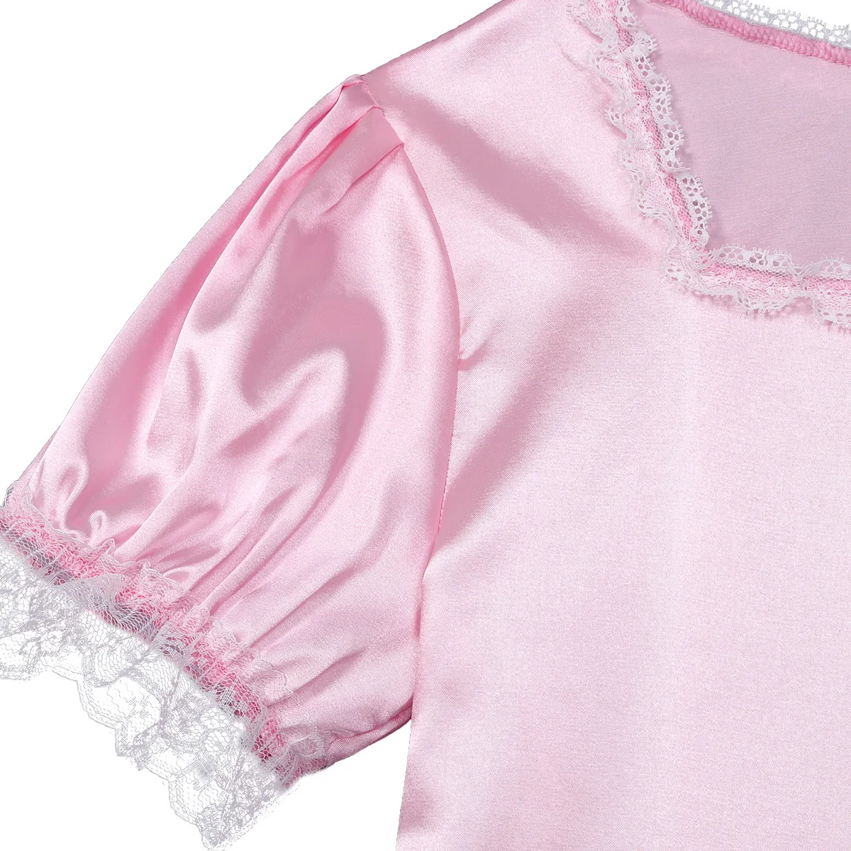 Платье iiniim для мужчин взрослых вечеринок геев с кружевной каймой шелковое