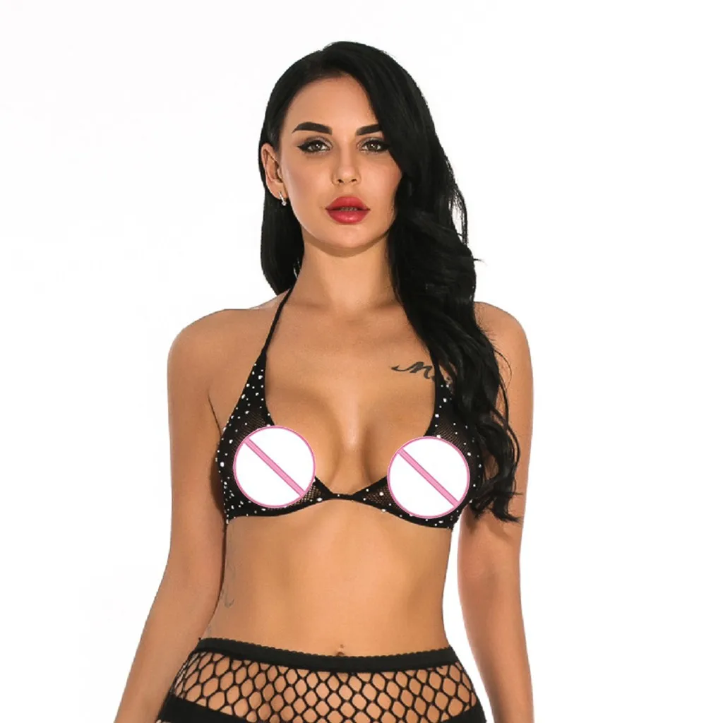 Новинка 2020 блестящее нижнее белье Алмазный бандаж бюстгальтер одежда для сна