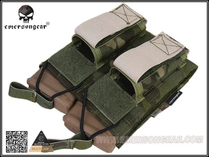 Emersongear Тактический Двойной открытый верх 556 винтовка пистолет модульный Журнал