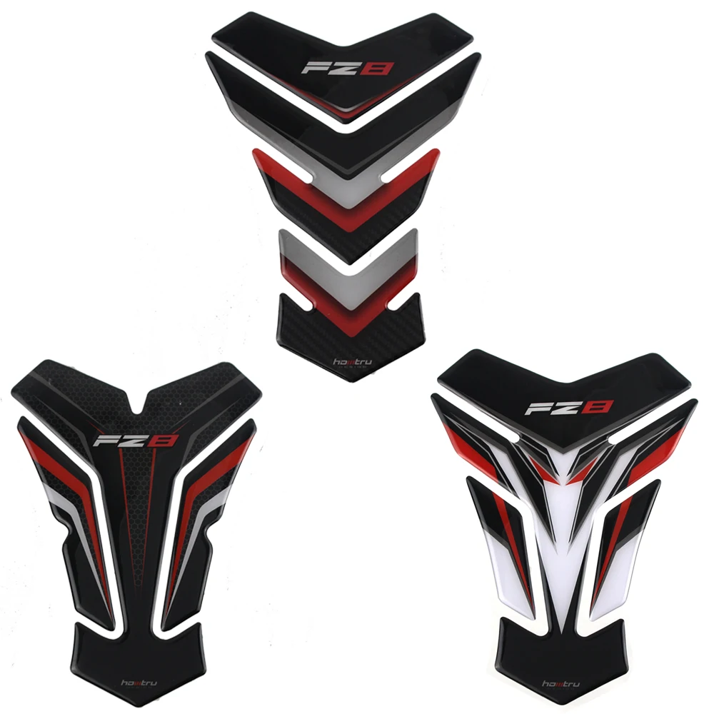 New 3D Motorcycle Tank Pad Protector Decal Stickers Case for Yamaha FZ8 Fazer FZ 8 With logo | Автомобили и мотоциклы