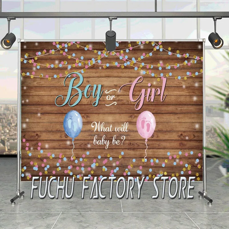 

Gender Reveal Backdrop For Photography Boy Or Girl Baby Party Post Banner Photocall Photography Background Photo Studio Vinyl