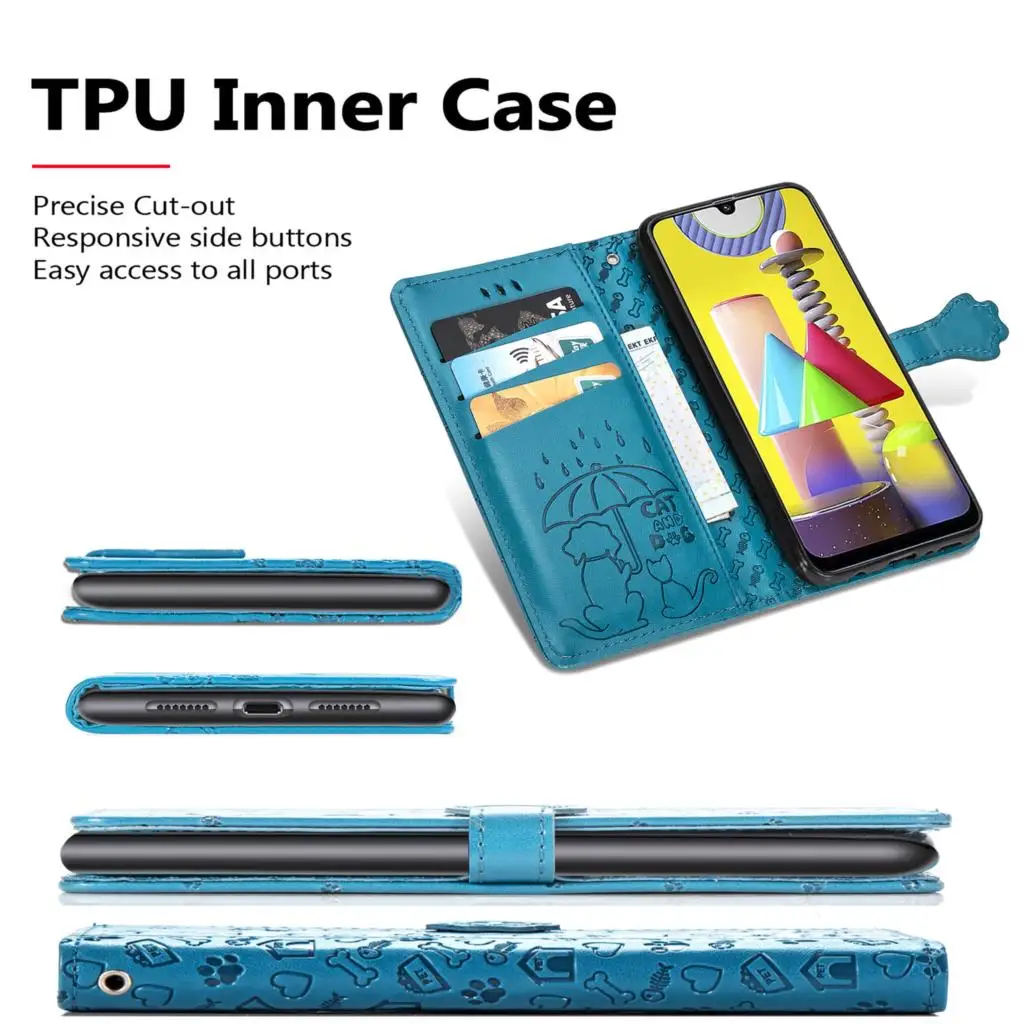 Чехол для телефона с мультяшным котом capinha Samsung A70 глянцевый Galaxy telefon A7 2019 чехол из