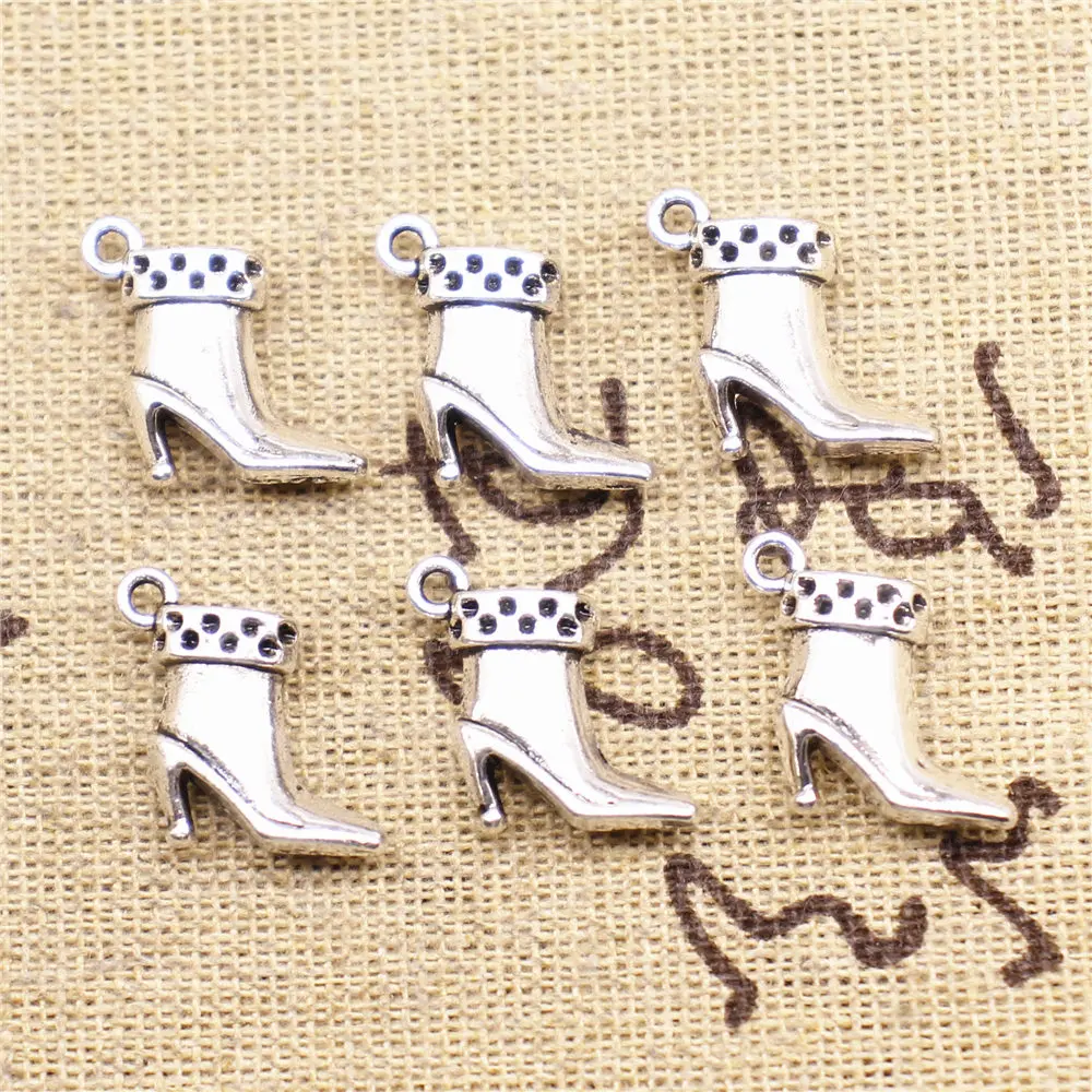 

charm for making jewelry pendants 3D Boots Shoe 13x13x5mm 20pcs