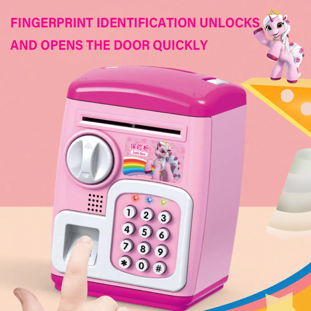 Электронная Копилка сейф копилка для детей Цифровые монеты наличные деньги