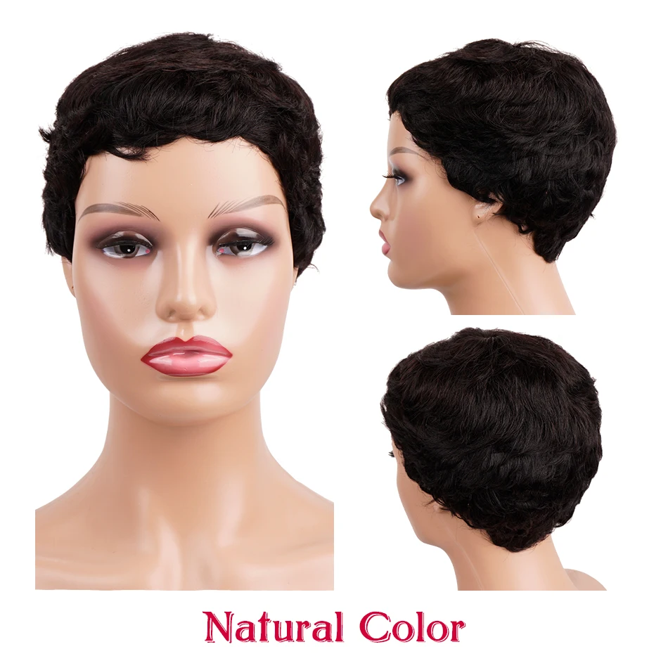 Парик для вырезания фальшивых волос естественный волнистый бразильский