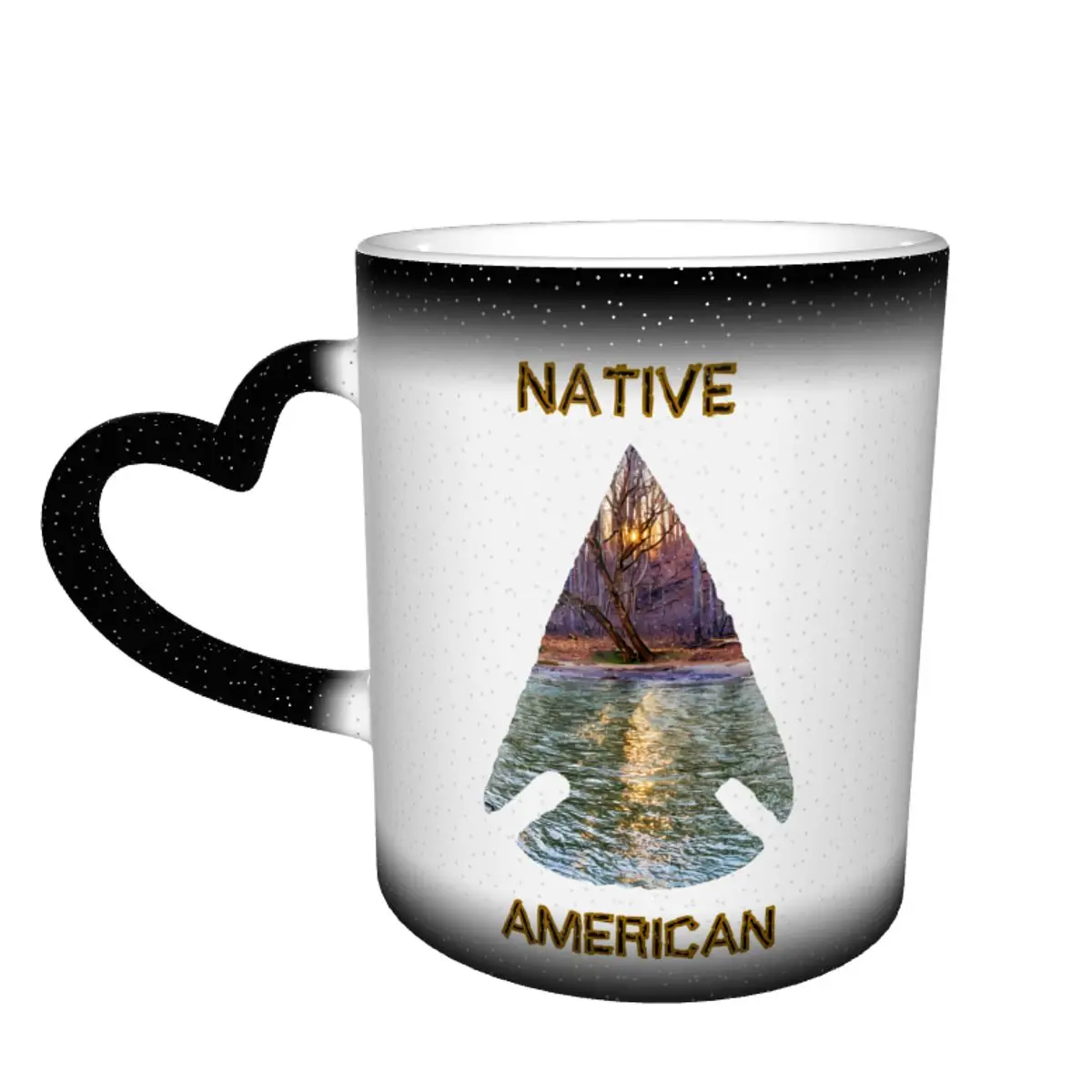 

Golden Hour Mug Travel That Changes Color Mug Creative Vintage Ceramic Cups