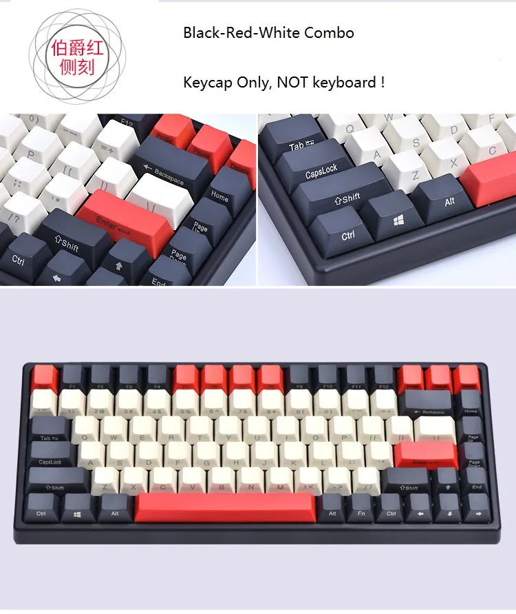 Механическая клавиатура 84 клавиша мини PBT Keycap Mini84 компактная игровая с боковой