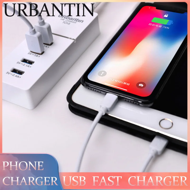 Urbantin 4 устройство для быстрой зарядки с usb портом переносной мобильный телефон